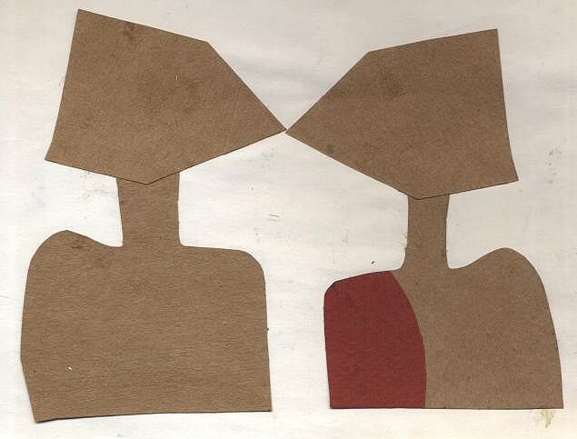 paper cut - bown paper bag