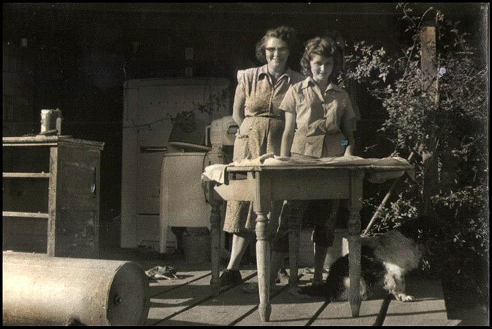 Larrys grandmother and aunt Bonnie, ca 1945