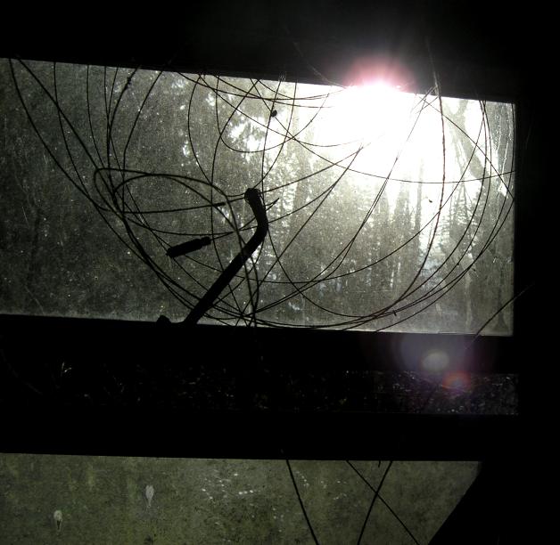 wire in window