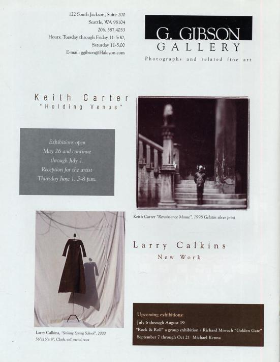 Show with Keith Carter at G. Gibson Gallery, 2000